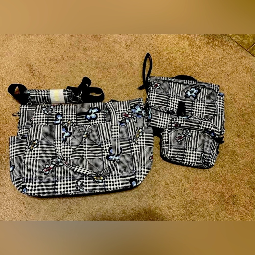 Vera Bradley Ultimate Diaper Bag (NWT), Changing pad, and medium cosmetic
